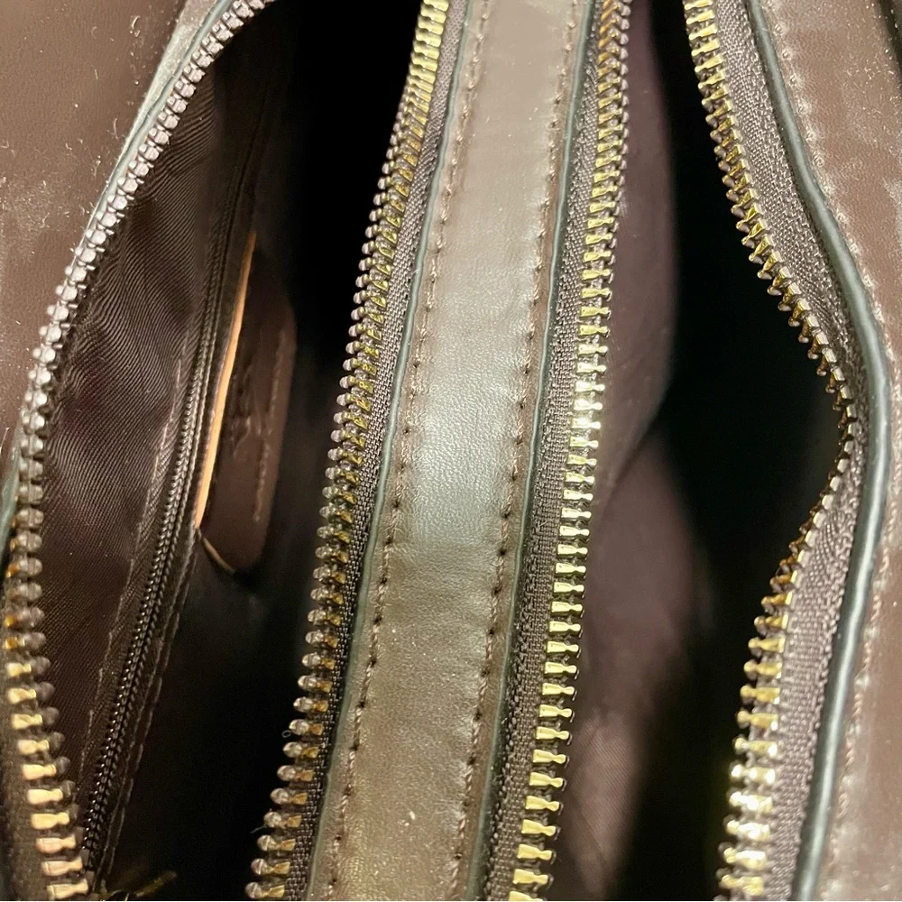 Kaidifeiniroo Croc-Embossed Gradient Olive Green & Brown Tote/Crossbody, NWOT